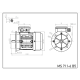 Silnik elektryczny 0,18kW 900 obr/min. 71 B5